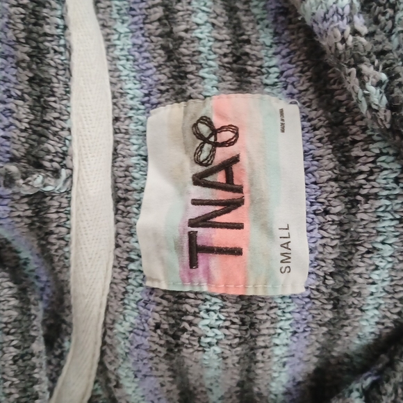 TNA Aritzia Baja  knit sweater Size S Hoodie - Picture 7 of 8